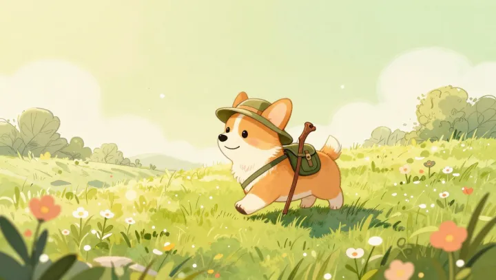 Why a Corgi Reads a Meadow as Vast