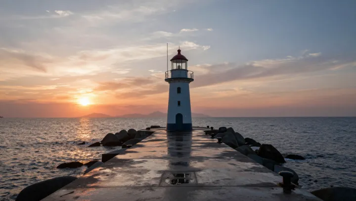 The Jetty's Sunset Illusion