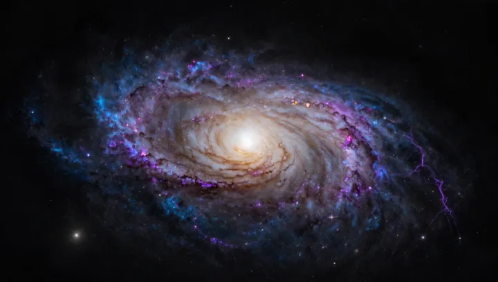 Pink Clouds, Blue Spiral Arms