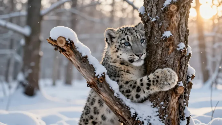 Why a Snow Leopard Takes a Tree