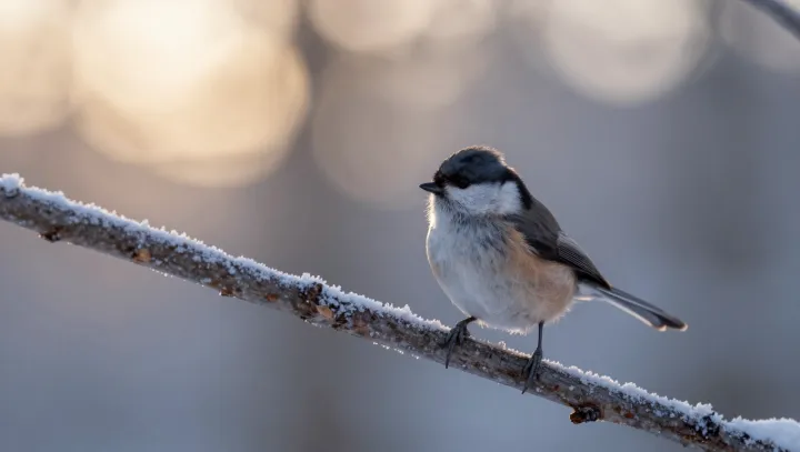 How a Tufted Titmouse Beats Snow