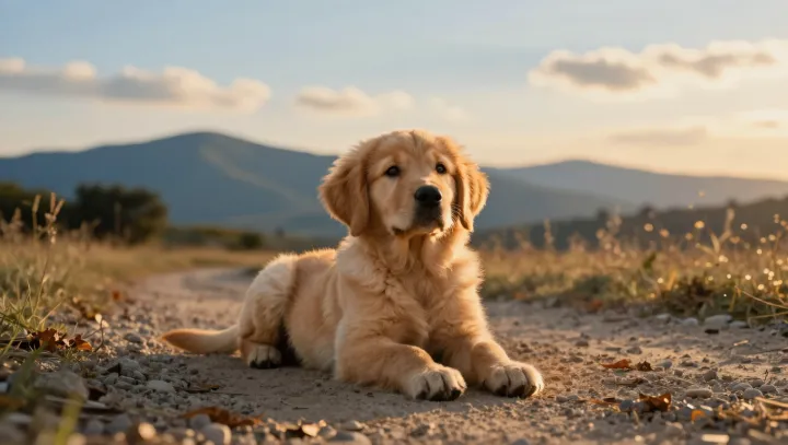 A Resting Puppy Is Still Reading the Room