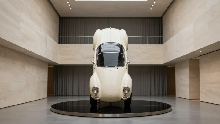 When a Car Stands Like Sculpture