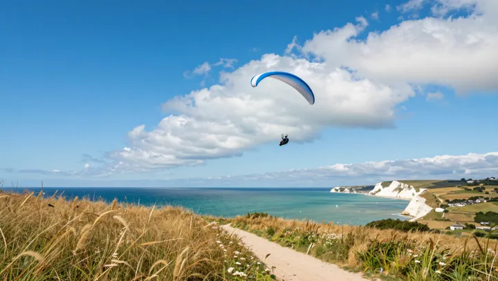 How Cliff Winds Lift Fabric Wings
