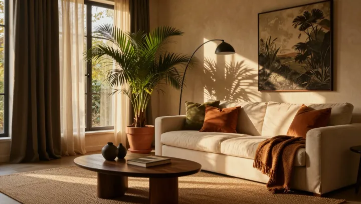 Why Cool Accents Lighten Warm Rooms