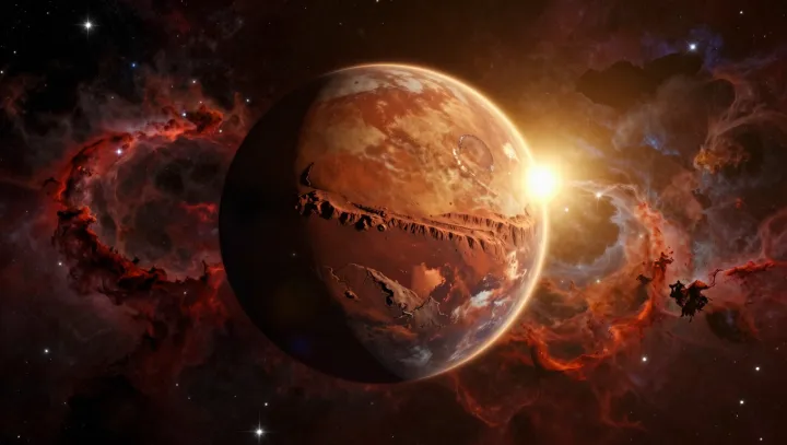 Why Mars Sunsets Turn Blue Near the Sun