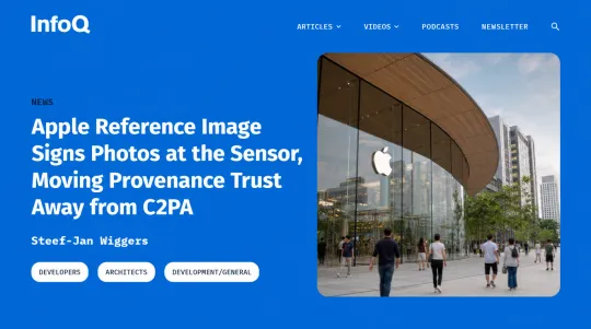 Apple Moves Photo Trust to Sensor