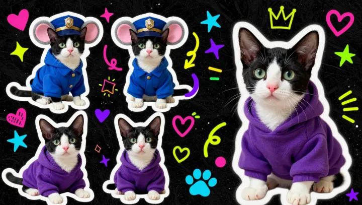 Why Black Fur Makes Cat Stickers Hit Harder