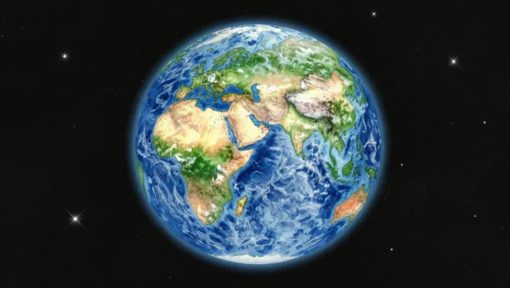 Earth's Blue Is a Thin Atmospheric Trick