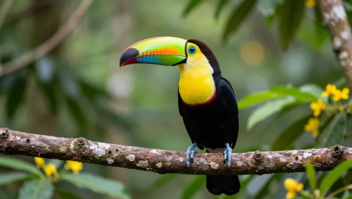 How a Toucan Carries Its Giant Bill