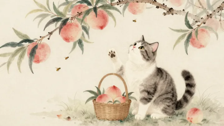 A Gentle Paw Reads a Branch