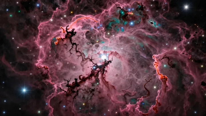Young Stars Consume Their Birth Cloud