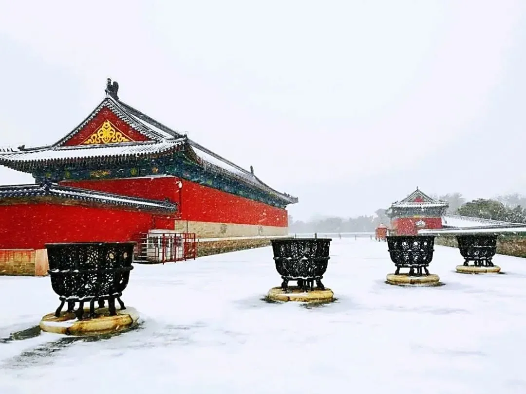 雪中天坛 更显庄严 Temple of heaven in snow ❄️🌨❄️🌨☃⛄️
#templeofheaven
#beijing
#china
#placestovisit
#scenery