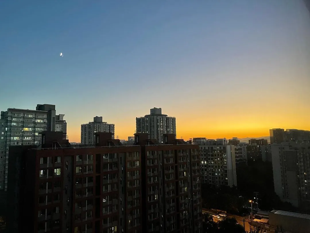 橘色晚霞也很美～